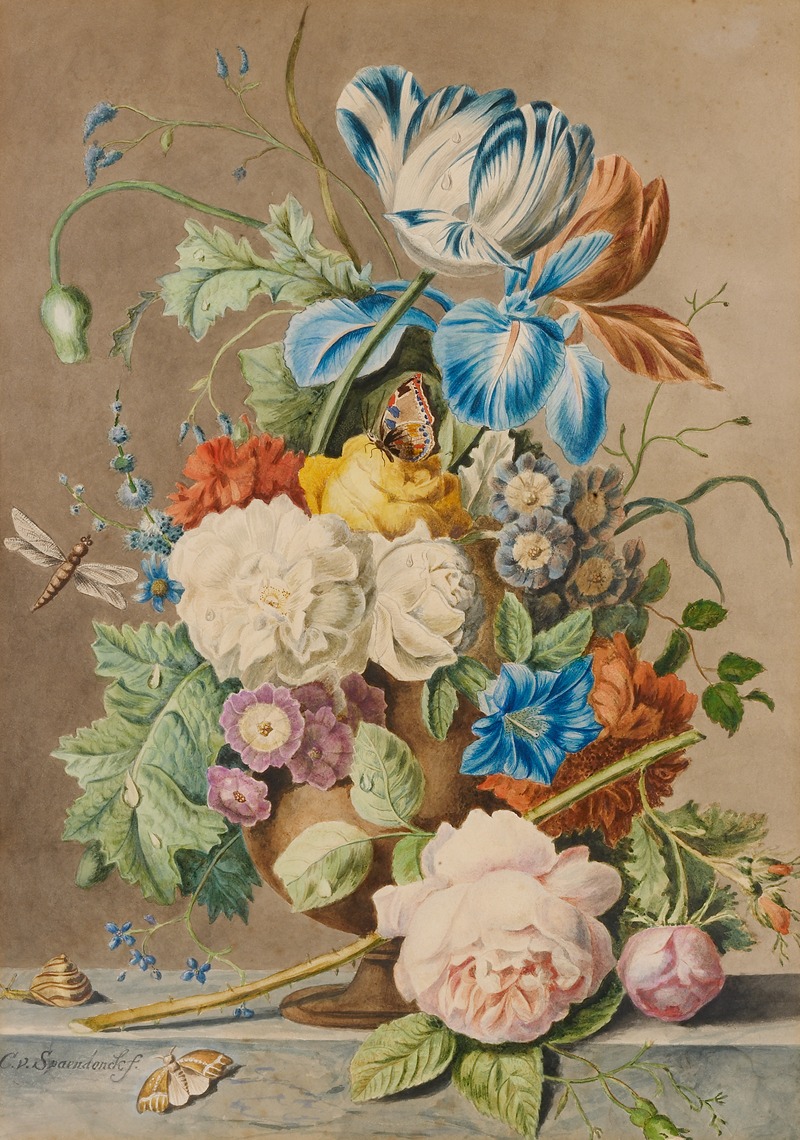 Bloemstuk by Cornelis van Spaendonck — digital art print download