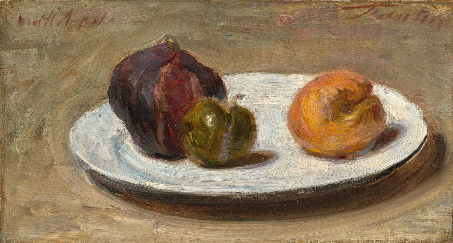 Figues, reine-claude et abricot — Henri Fantin-Latour