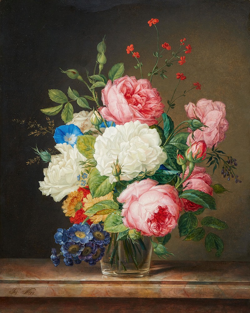 Blumenstillleben by Joseph Nigg — digital art print download