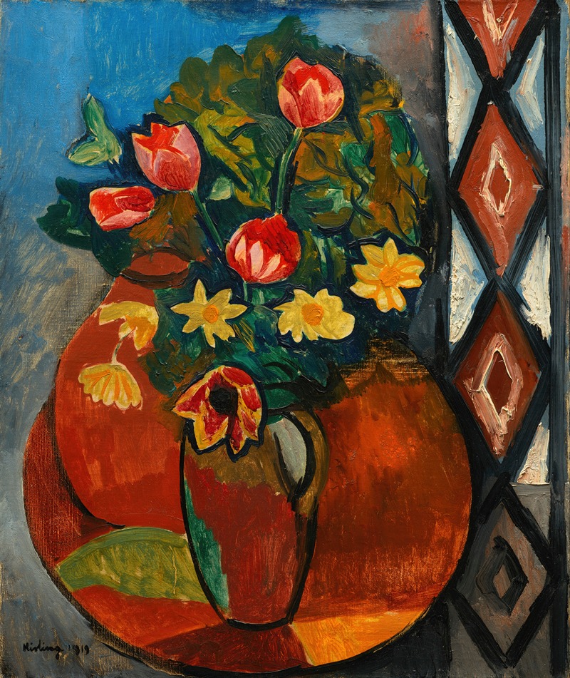 Tulipes et narcisses by Моис Кислинг, 1919 — digital art print download