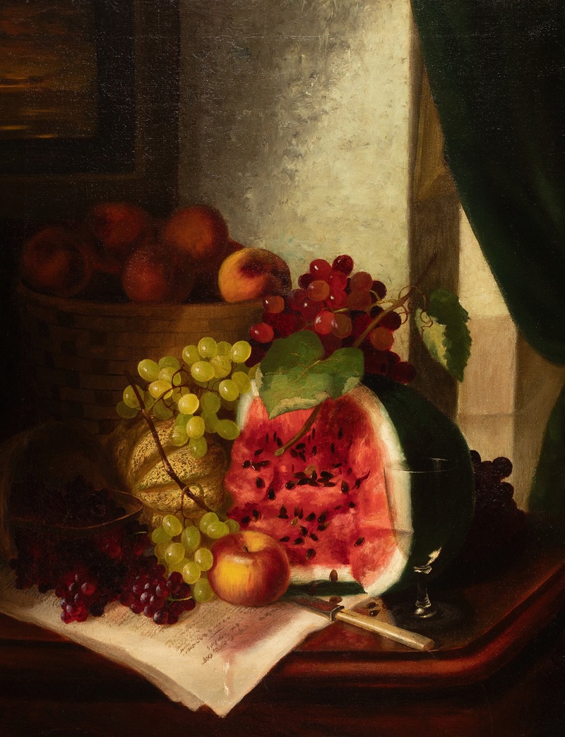 Still Life with Watermelon by Morston Constantine Ream — digital art print download