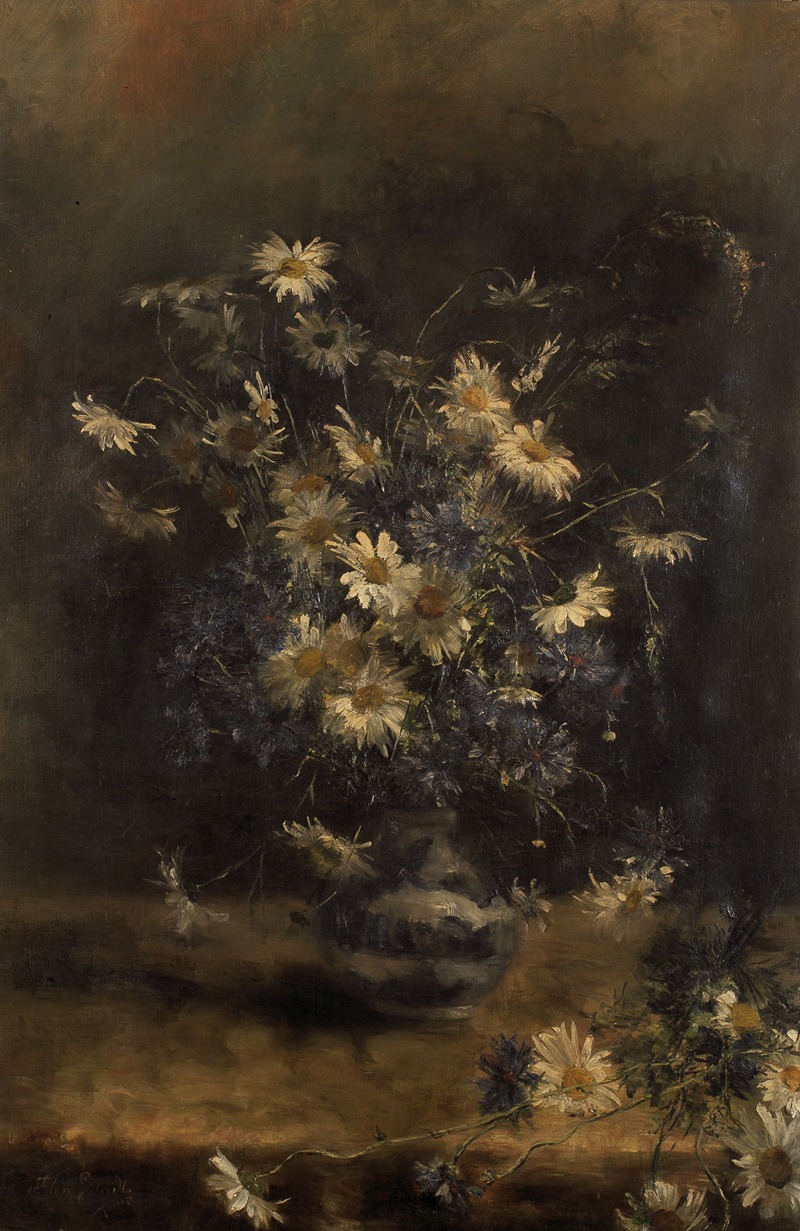 Flowers in a Vase by Flore Geleedts, 1874 — digital art print download