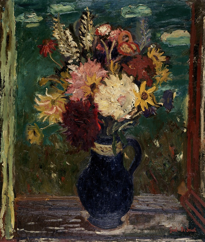 Flowers in a Vase by Гюстав Де Смет, 1942 — digital art print download