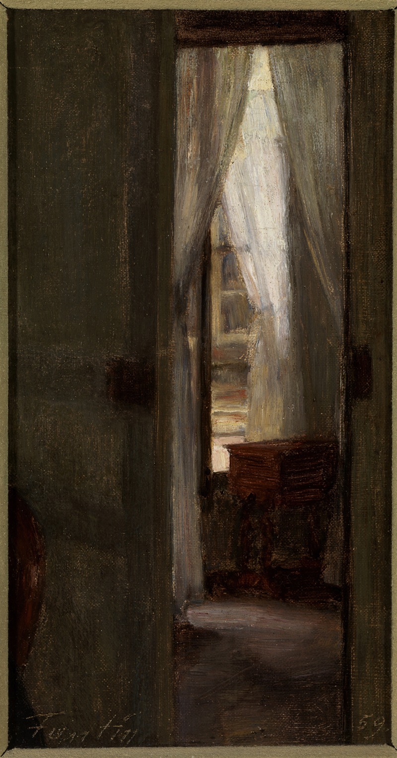 Interieur (rue de Beaune, Parijs) by Анри Фантен-Латур, 1859 — digital art print download