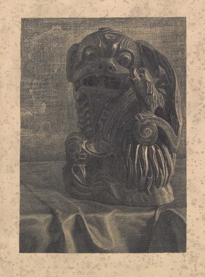 Indonesian sculpture on the table by Джули де Грааг — digital art print download