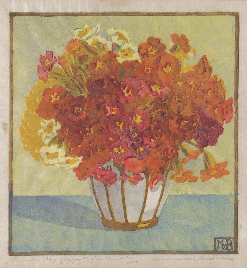 Primroses (Primeln) by Margaret Jordan Patterson, c. 1900 — digital art print download