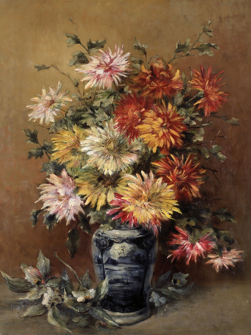 Flowers in a Vase by Mary Gasparoli — digital art print download