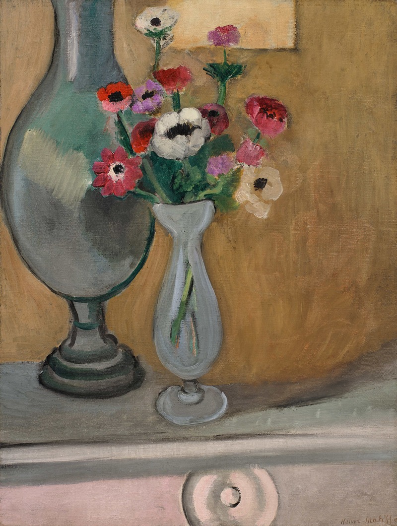 Le Bouquet d'anémones by Henri Matisse, 1918 — digital art print download