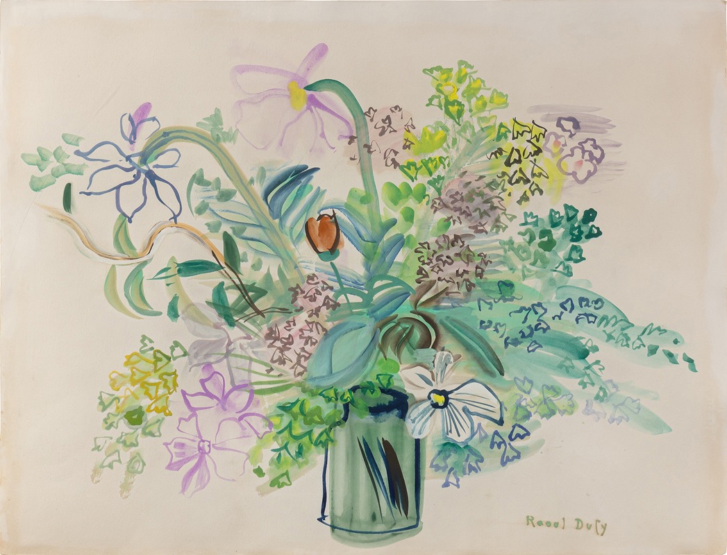 Bouquet à la fleur jaune by Рауль Дюфи — digital art print download