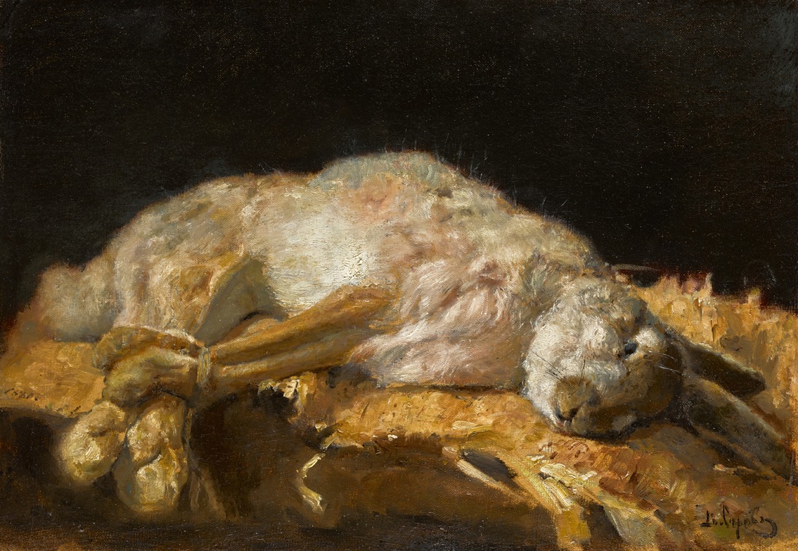 Still Life with Hare by Valentin Alexandrovich Serov, 1880 — digital art print download