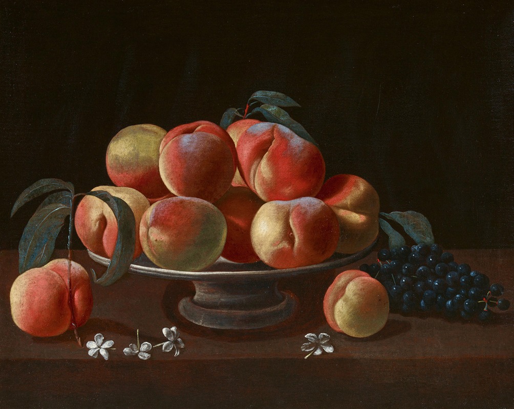Still Life with Peaches and Grapes — Fede Galizia