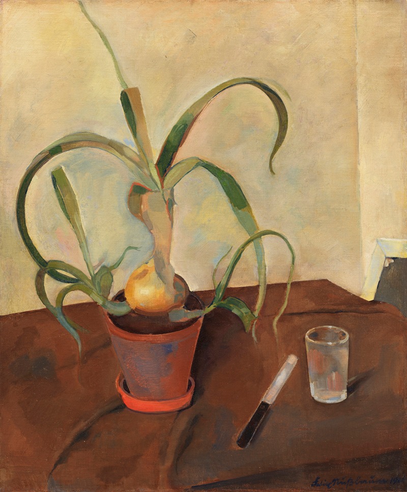 Stillleben mit Zwiebelpflanze — Felix Nussbaum