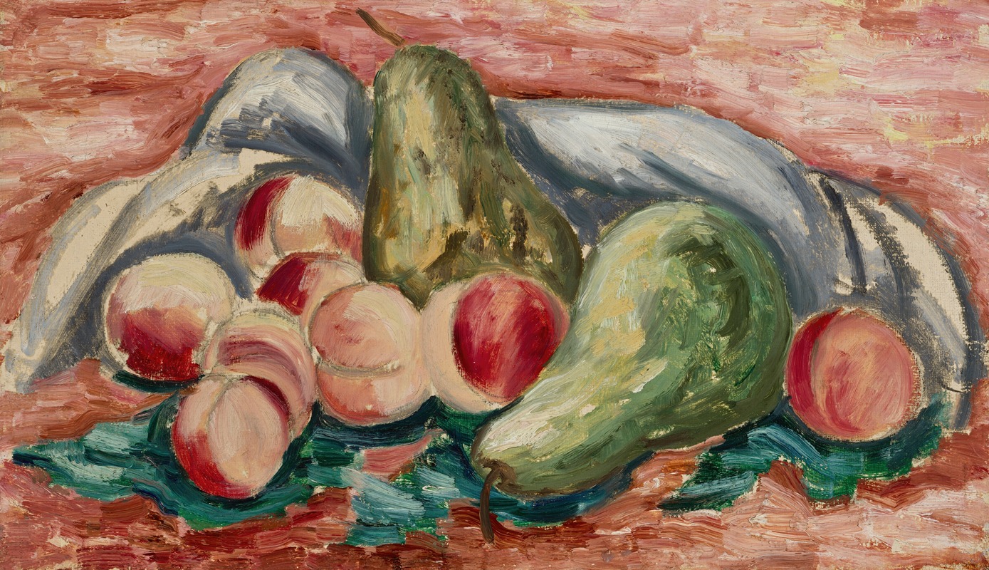 Still Life with Peaches and Pears — Marsden Hartley