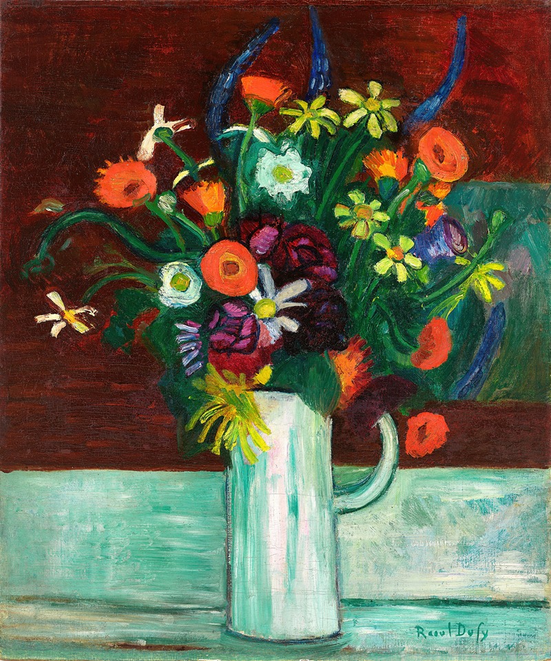 Bouquet de fleurs dans un vase by Рауль Дюфи, 1907 — digital art print download