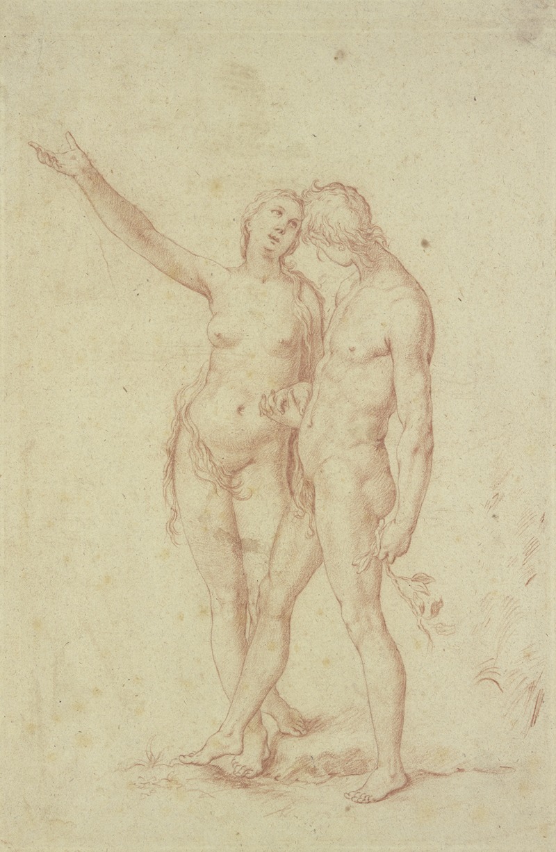 Adam and Eve by Абрахам Блоэмаерт — digital art print download