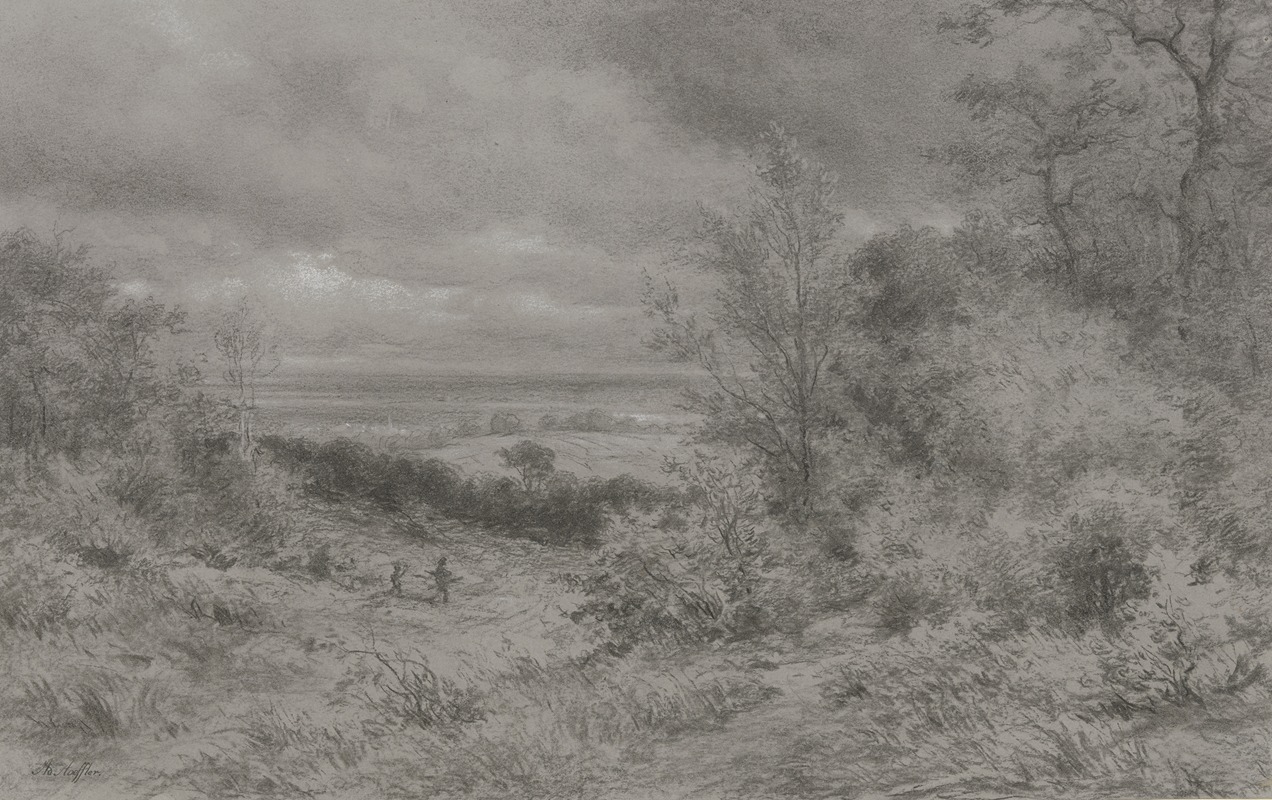 Blick vom Taunus auf die Mainebene by Адольф Хёффлер — digital art print download