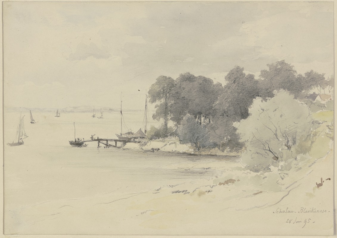 Strand von Schulau bei Blankenese — Adolf Hoeffler