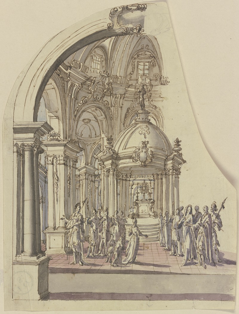 Church interior by Андреас Альтомонте — digital art print download