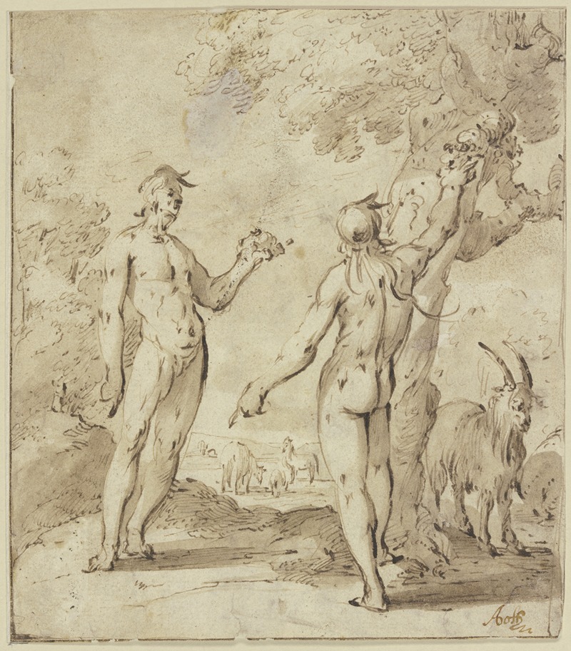 Adam and Eve in paradise — Andries Both
