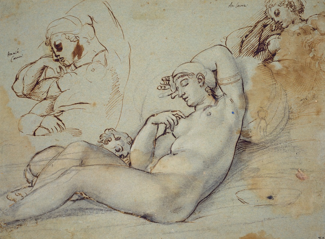 Study of Venus at Rest by Аннибале Караччи — digital art print download
