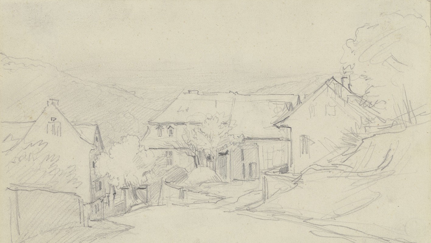 A village by Anton Burger — digital art print download