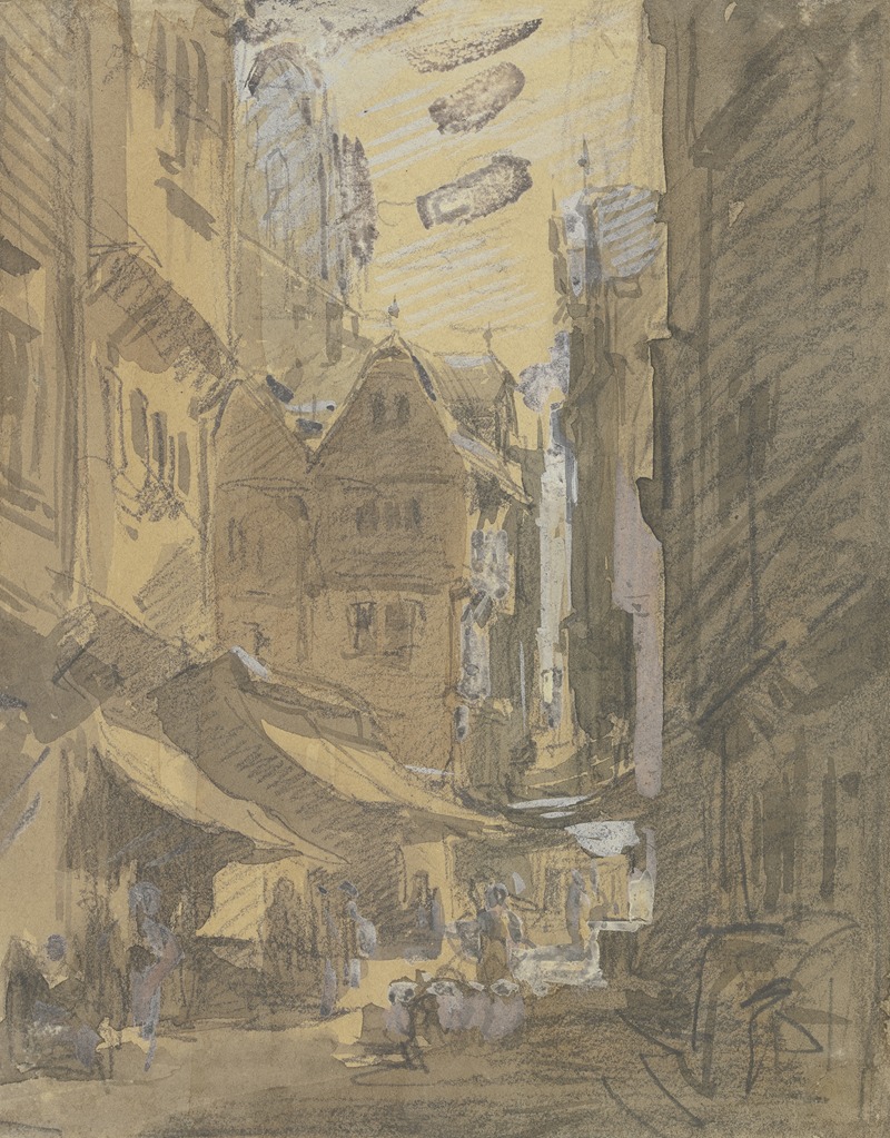 Bendergasse in Frankfurt by Антон Бургер — digital art print download