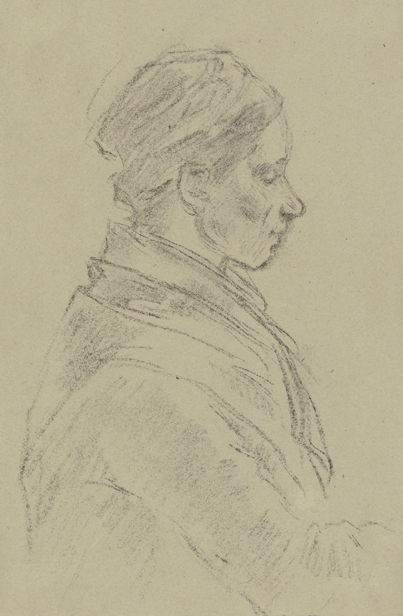 Farmwoman in profile — Антон Бургер