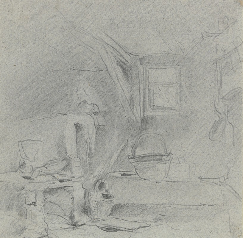 Interior of a washhouse — Anton Burger