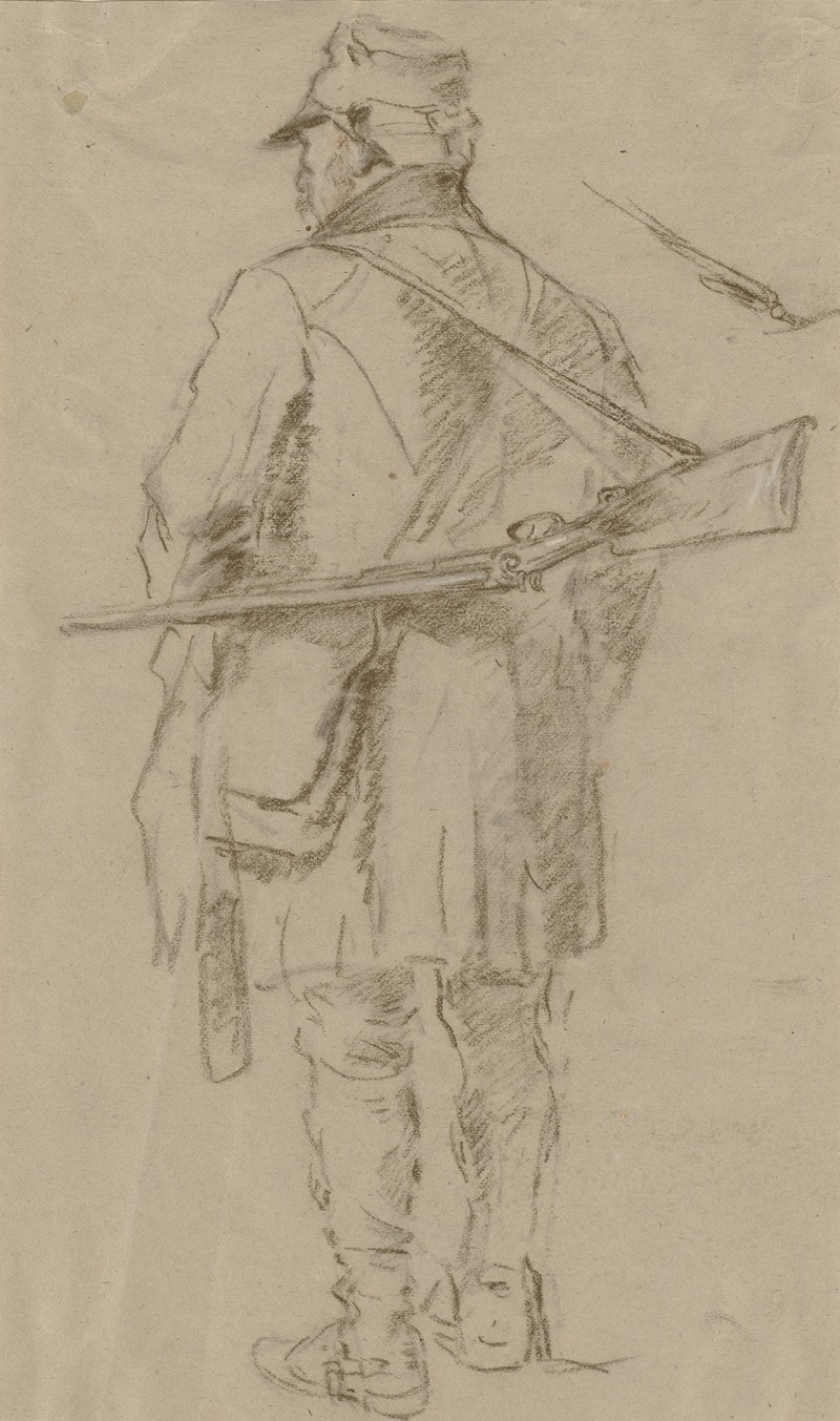 Jäger mit Flinte und Jagdtasche by Антон Бургер — digital art print download