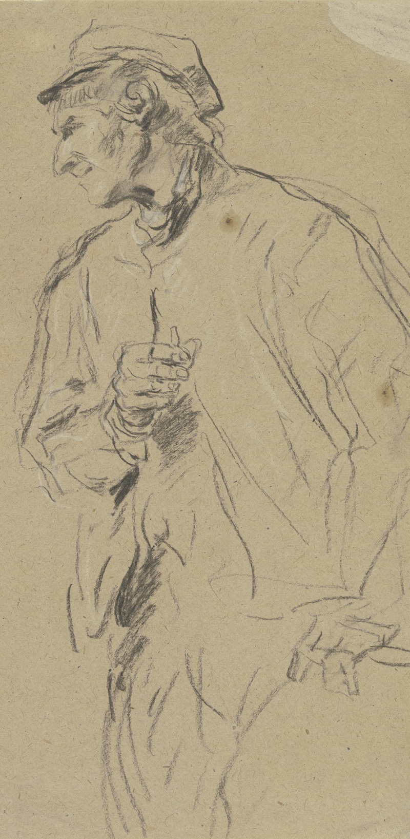 Study of a farmer by Антон Бургер — digital art print download