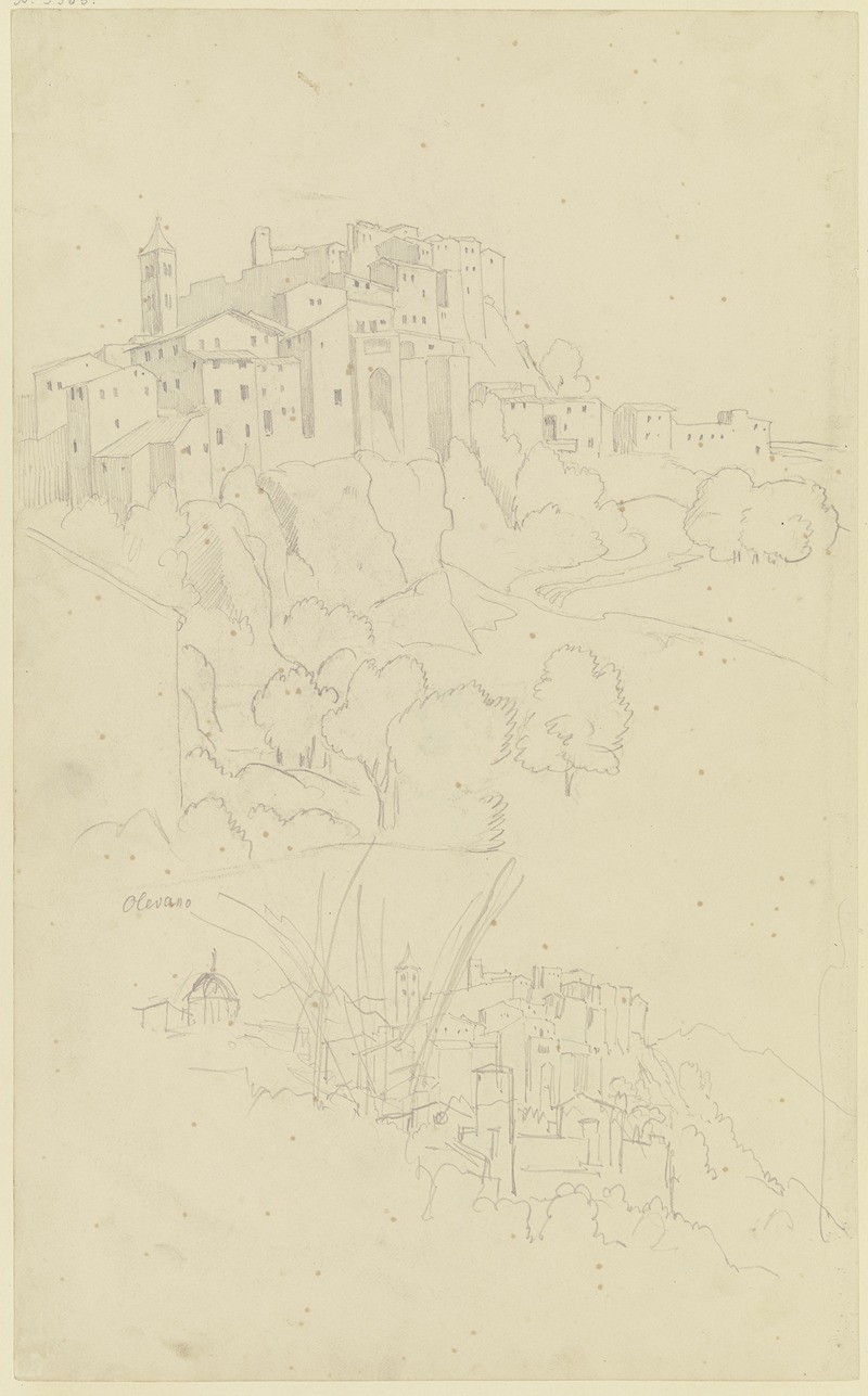 Olevano by Август Лукас, 1830 – 1831 — digital art print download