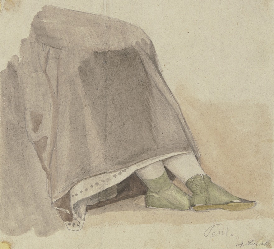 Study of garments. by Август Лукас — digital art print download
