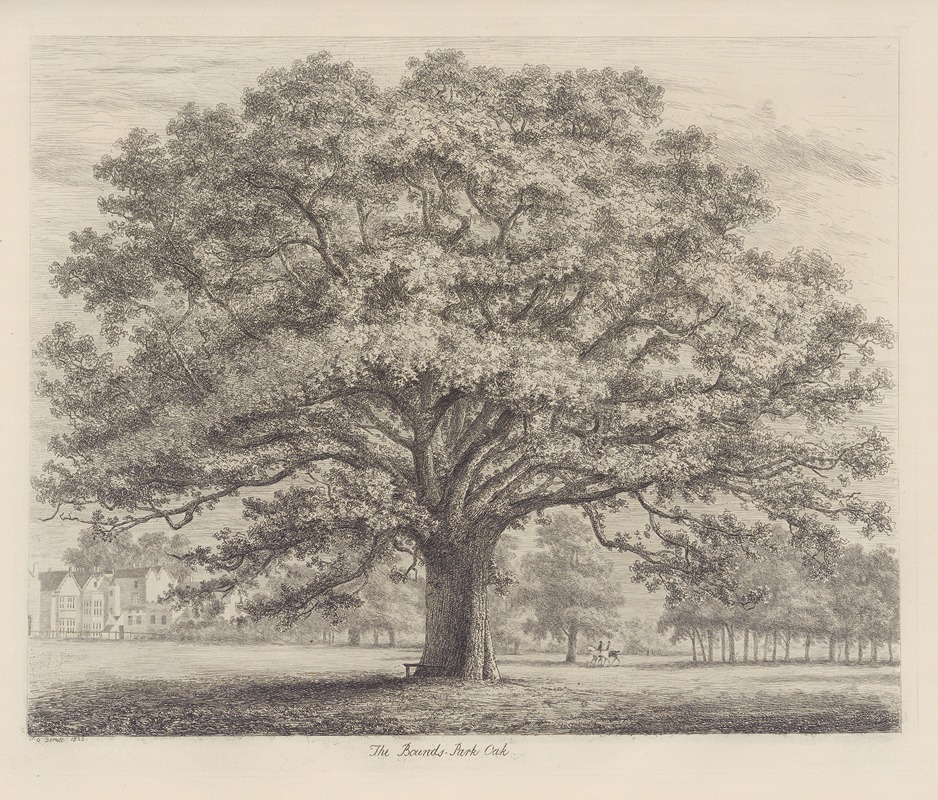 The Bounds-Park Oak by Jacob George Strutt, 1826 — digital art print download