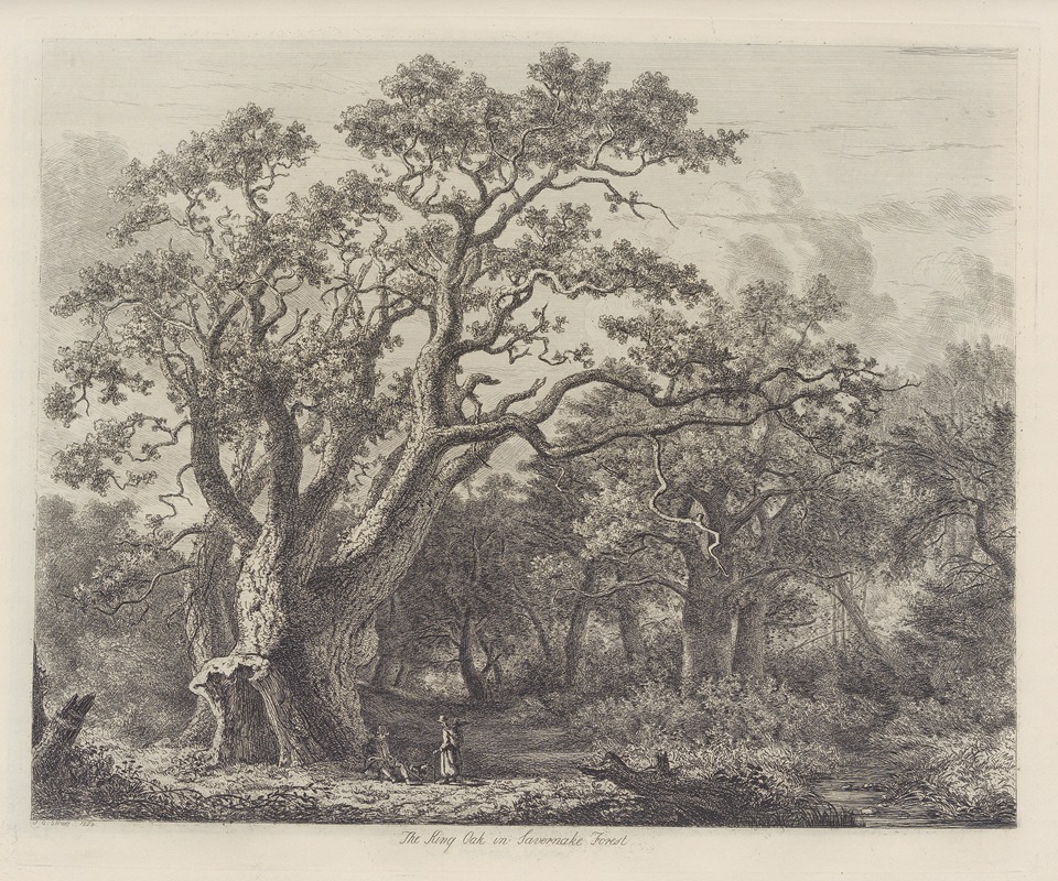 The King Oak In Savernake Forest by Jacob George Strutt, 1826 — digital art print download
