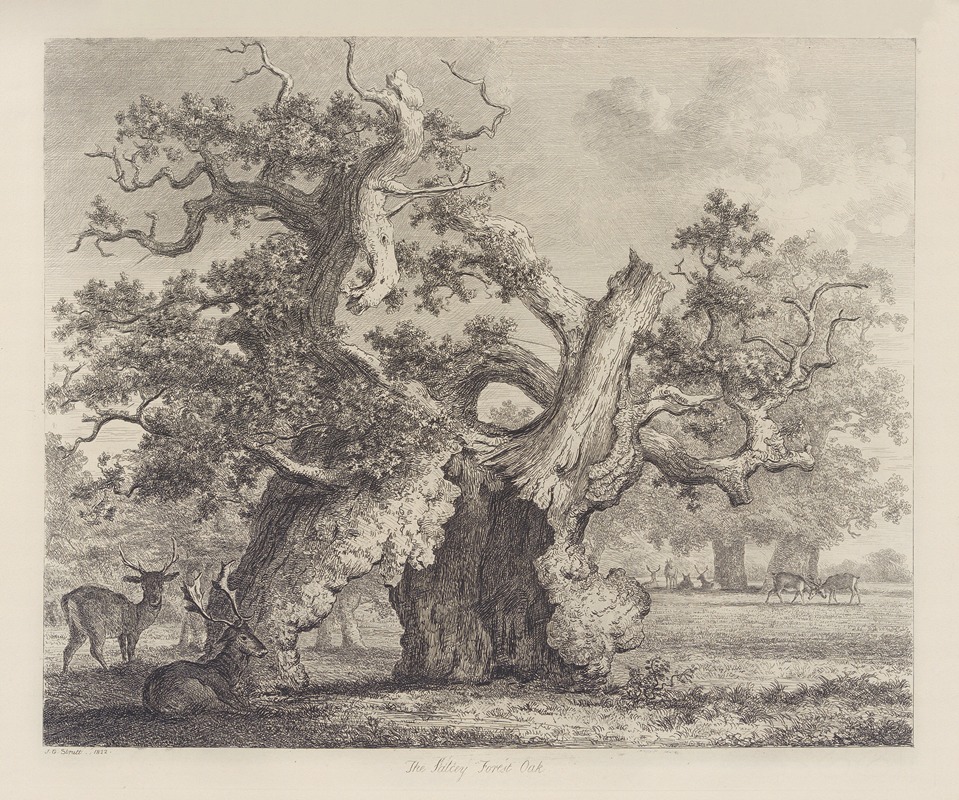 The Salcey Forest Oak by Jacob George Strutt, 1826 — digital art print download