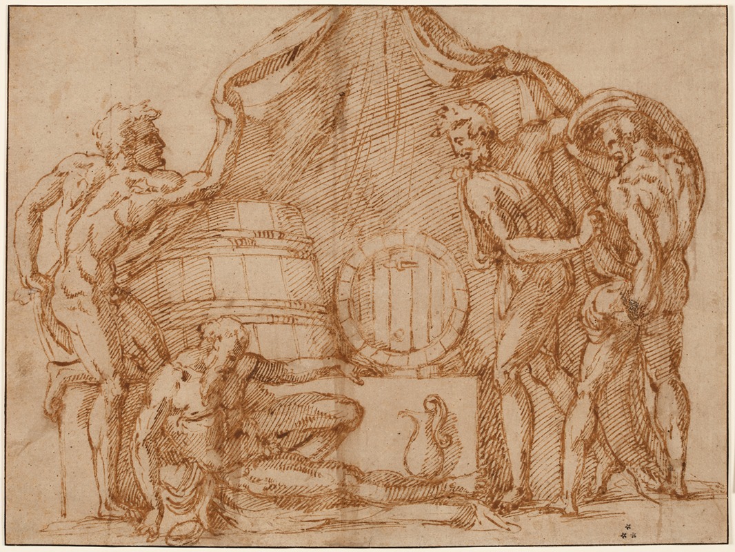 Drunkenness of Noah by Baccio Bandinelli — digital art print download