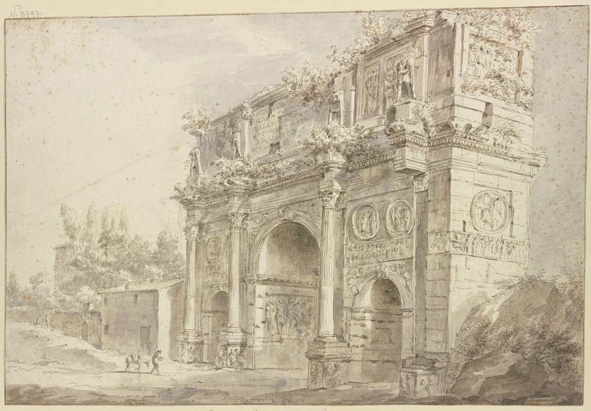 Arch of Constantine in Rome — Бартоломейс Бринберг