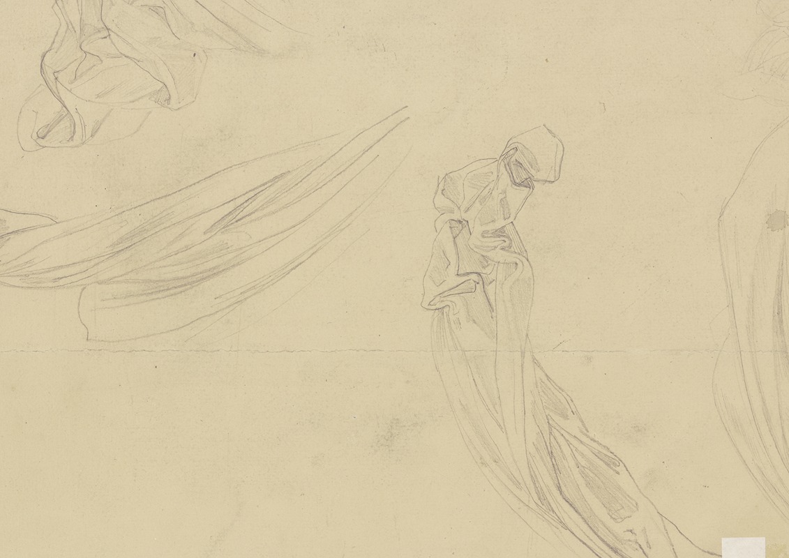 Study of garments by Bernhard von Neher the younger — digital art print download