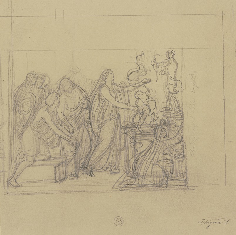 Szene aus Goethes Iphigenie auf Tauris 2 — Bernhard von Neher the younger