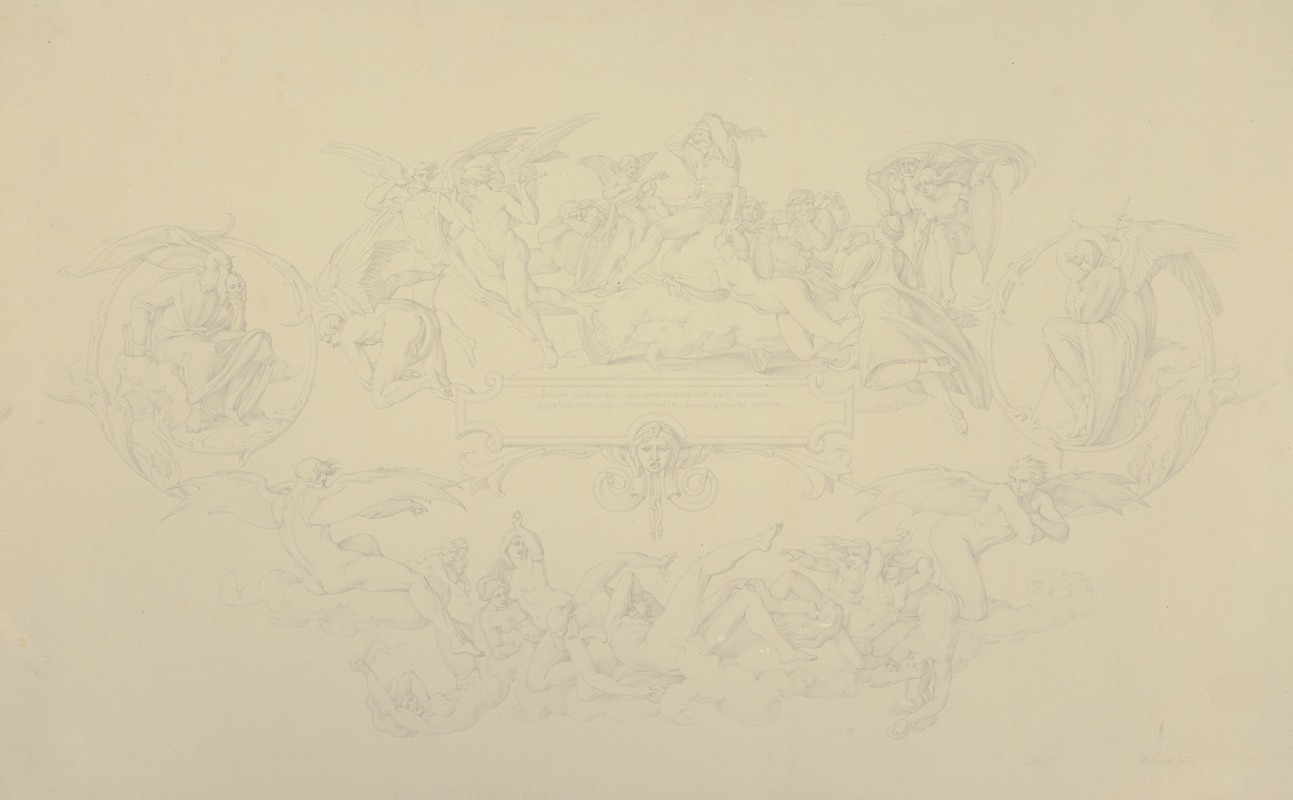 'Aus dem Leben eines Wüstlings'; Titelblatt by Бонавентура Дженелли, 1845 — digital art print download