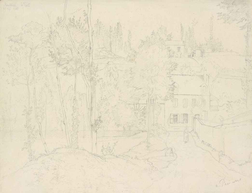 Pontoise, Les Pâtis by Камиль Писсарро, 1868 — digital art print download