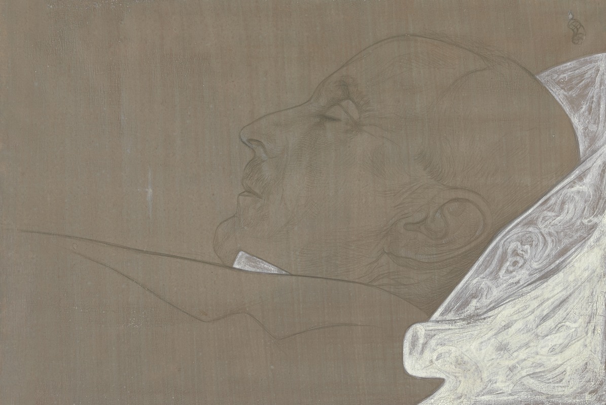 Portrait of a dead man's head — Carl Anton Reichel