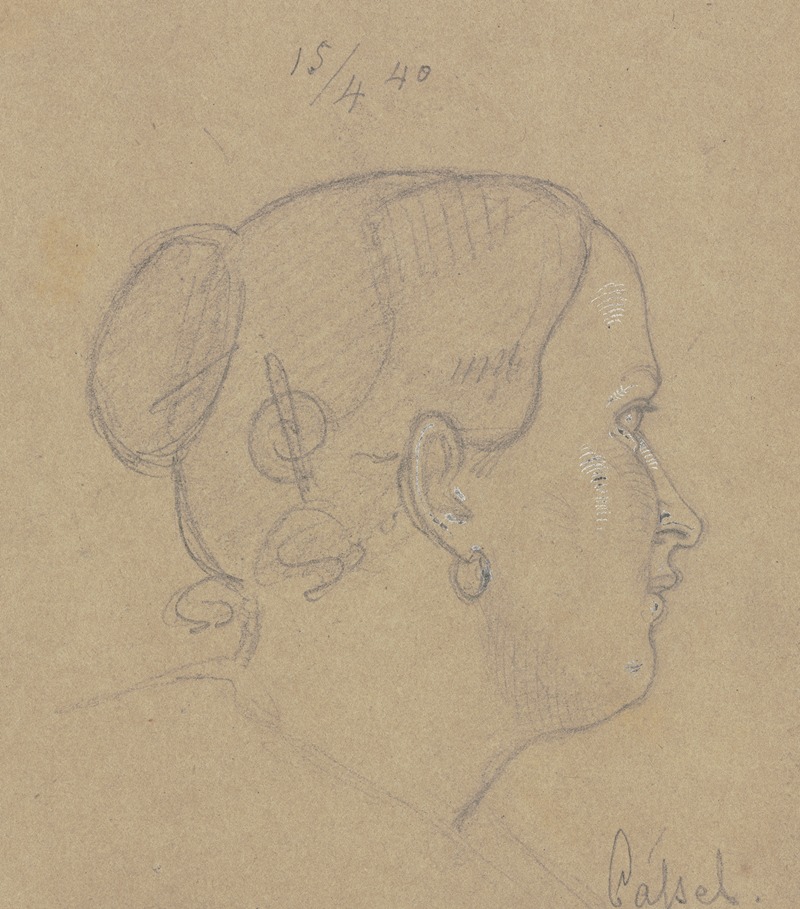 Girl's head in Kassel — Карл Хофф