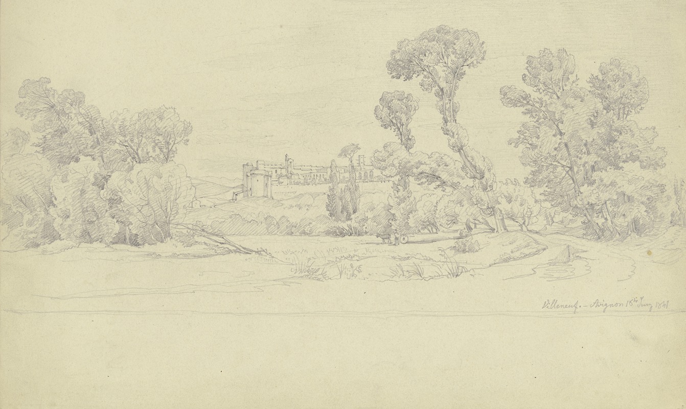Landschaft um Villeneuve-lès-Avignon — Carl Morgenstern