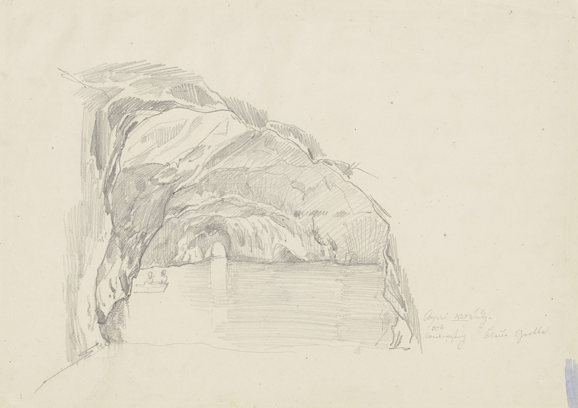 The Blue Grotto by Карл Морганштерн, 1835 — digital art print download