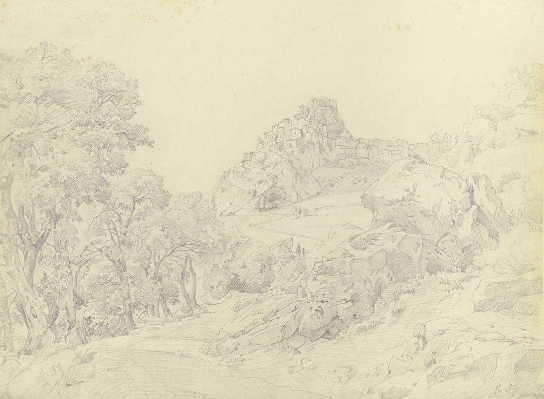 View of Cervara di Roma — Carl Morgenstern
