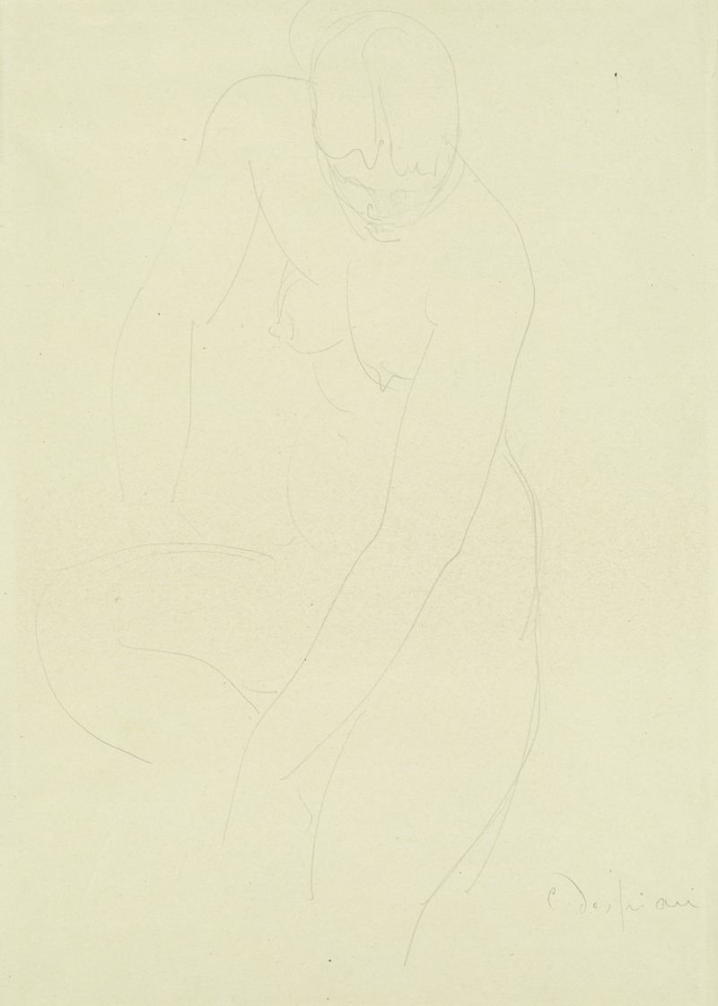 Female nude by Charles Despiau — digital art print download