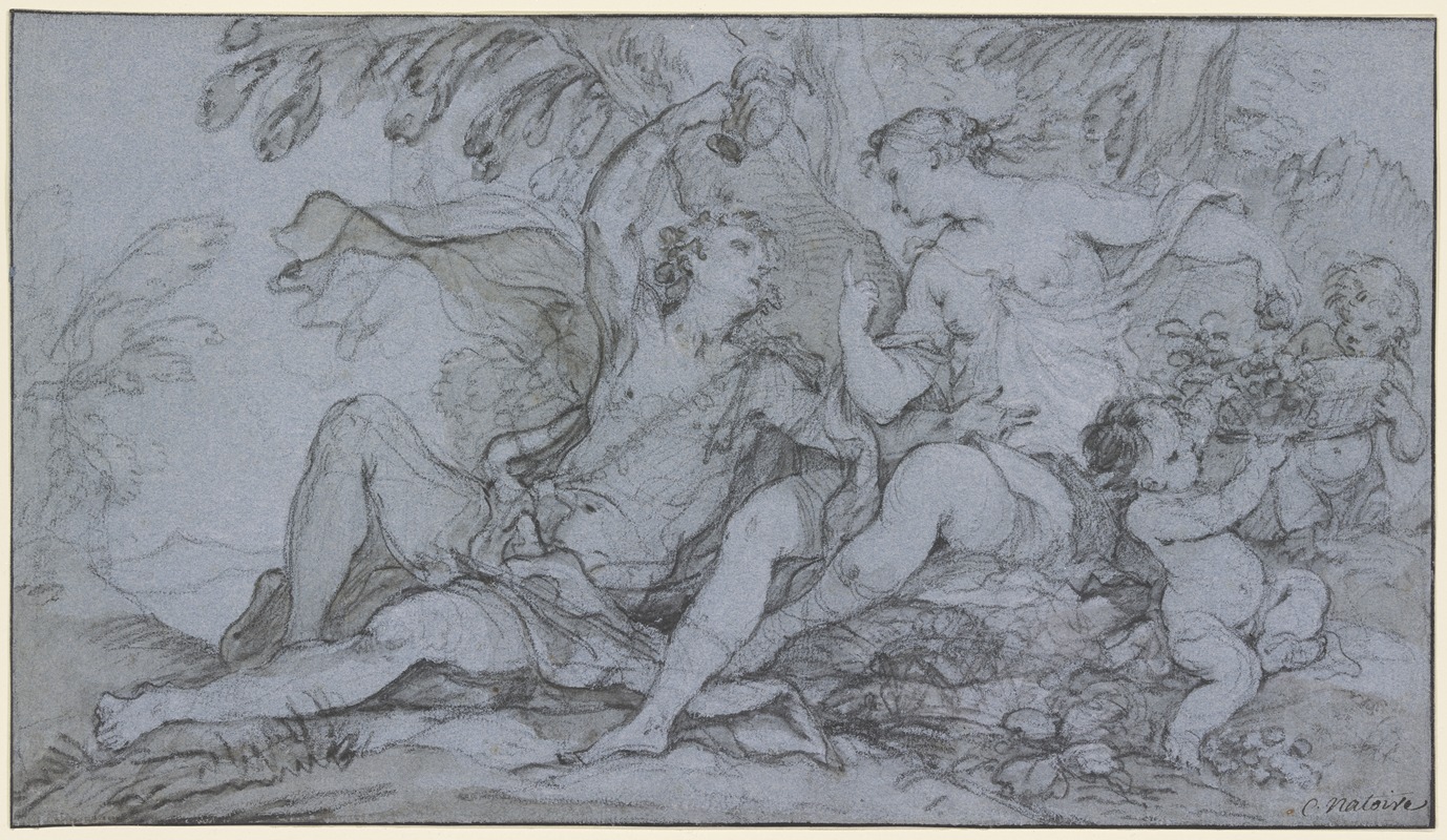 Bacchus and Ariadne by Шарль-Жозеф Натоир — digital art print download