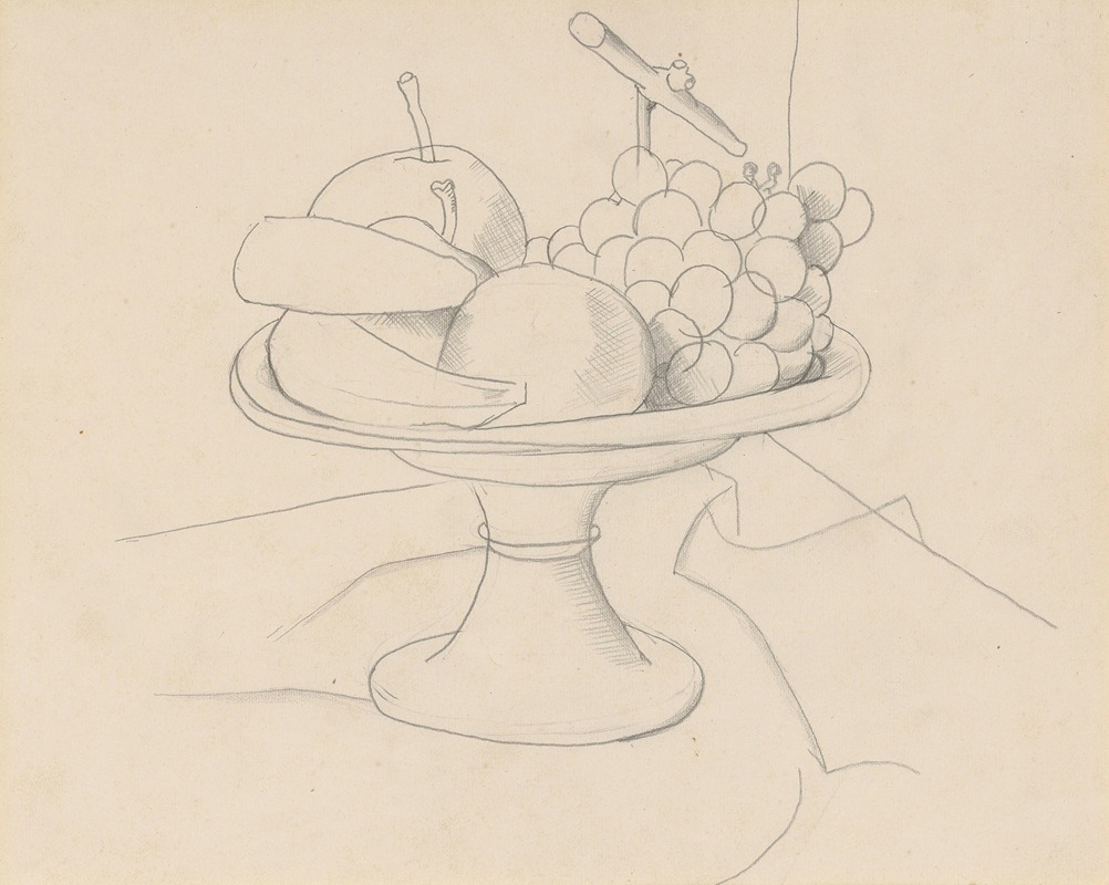 A platter of fruit by Кристофер Вуд, 1925 — digital art print download