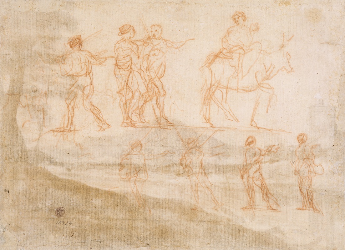 Studies of figures by Клод Лоррен — digital art print download